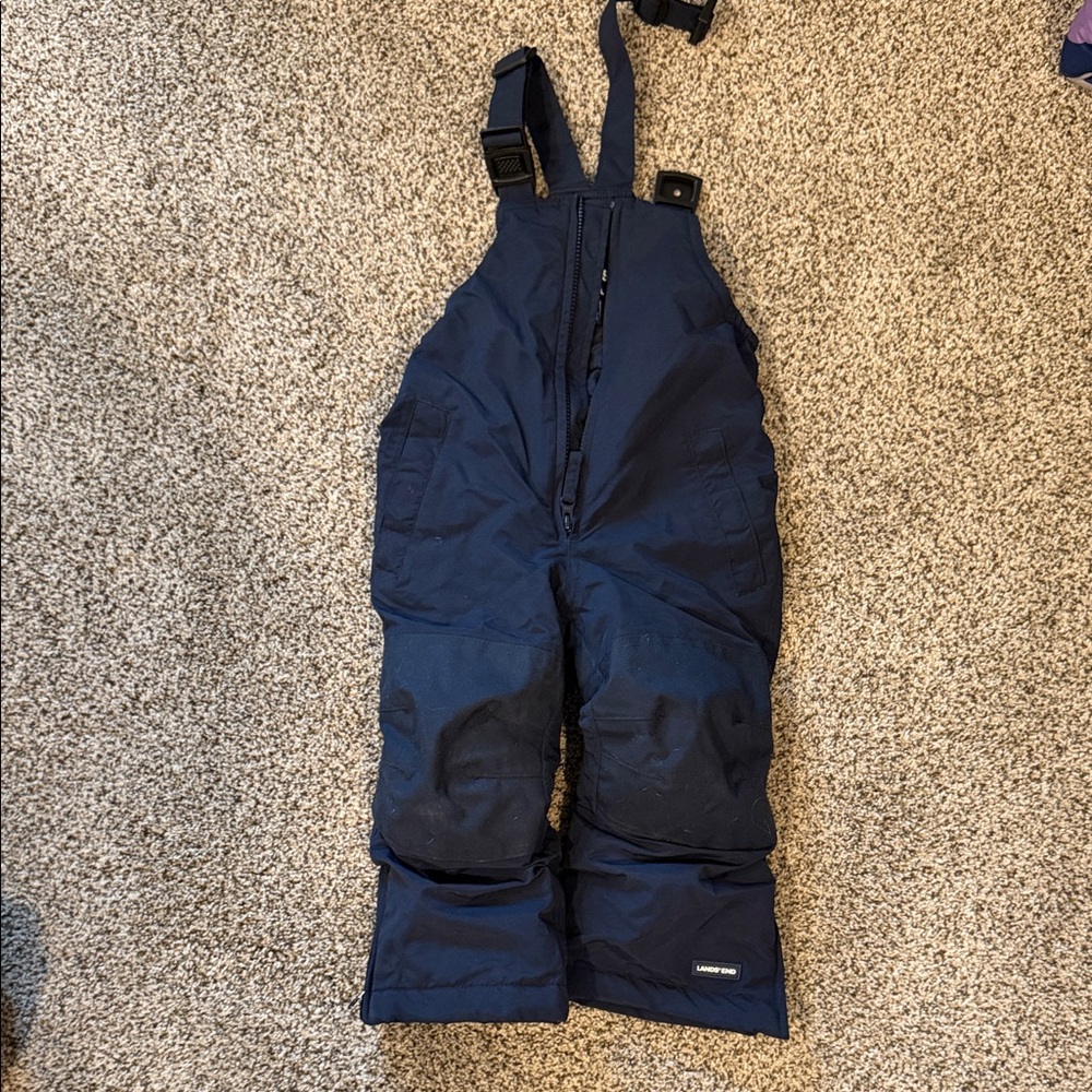 Lands' End Kids Dark Blue Overalls